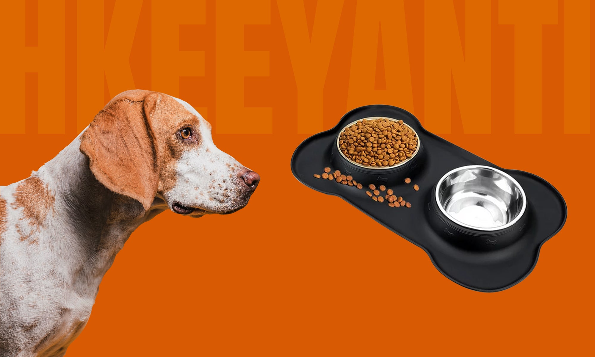 HKEEY Pet Dog and Cat Food Bowl Set