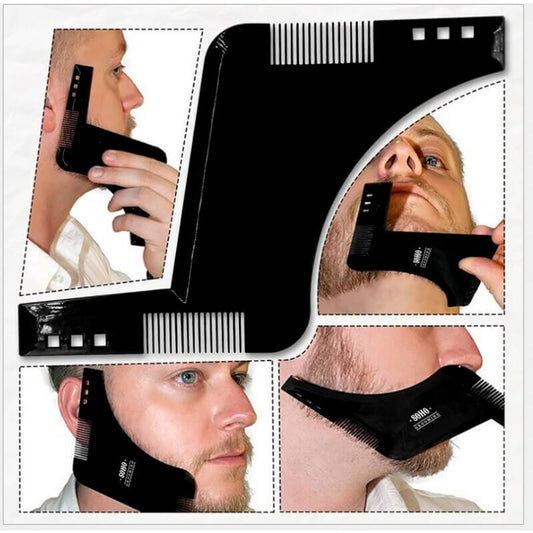 1PC Men Beard Styling Template Stencil Beard Comb for Men Lightweight