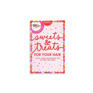 Packed Party Valentine's Day Surprise Set - 12 Count Hair Accessories and Treats