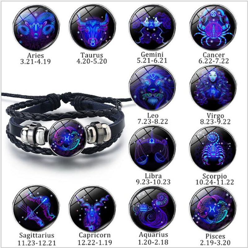 Constellation Bracelet Braided Design Bracelet For Men