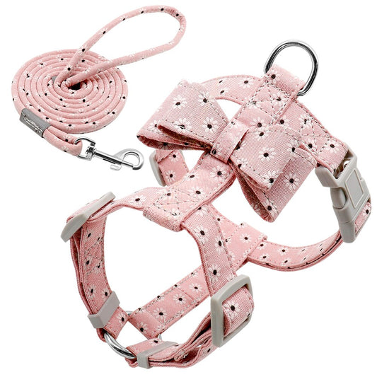 Adjustable Nylon Dog Harness Leash Set Pet Puppy