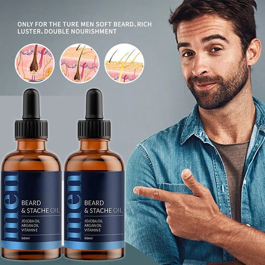 Beard Essence Oil Facial Refreshing Dandruff Nourishing Root Beard