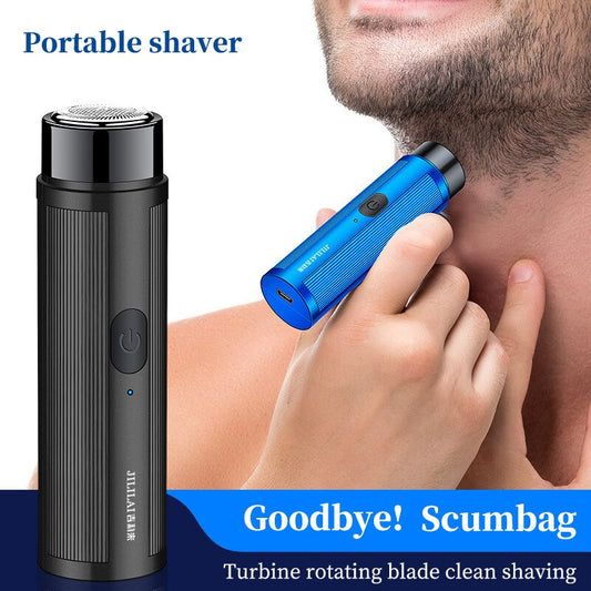 Men's Mini Electric Shaver Automatic Razor Trimmer Portable Beard