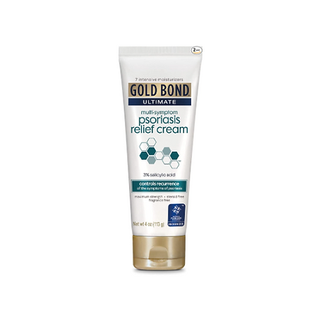 Gold Bond Ultimate Psoriasis Relief Cream, 4 Ounce Tubes,Pack of 2